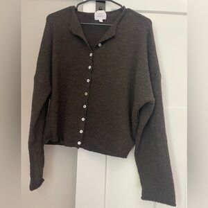 Cozy Brown Cardigan Sweater